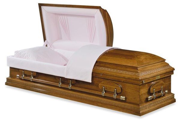 Mount Vernon Pink Wood Casket